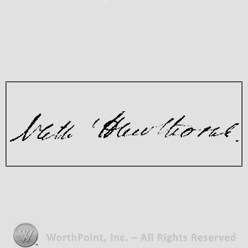 Autograph/Signature : Hawthorne Nathaniel.