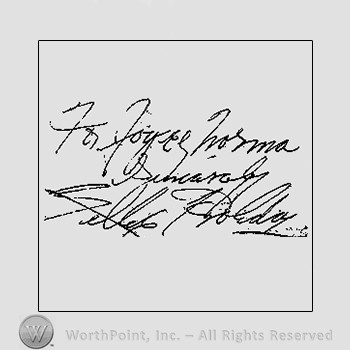 Autograph/Signature : Holiday Bilie.