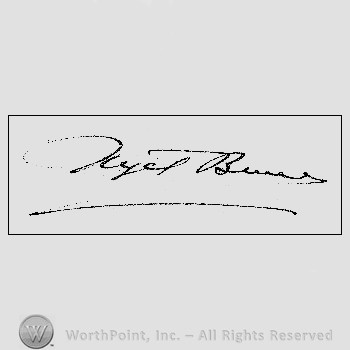Autograph/Signature : Nigel Bruce.