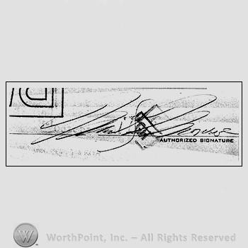 Autograph/Signature : Marilyn Monroe.