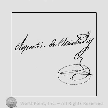 Autograph/Signature : Iturbide Augustine De.