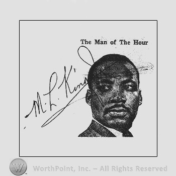 Autograph/Signature : Martin Luther King Jr.