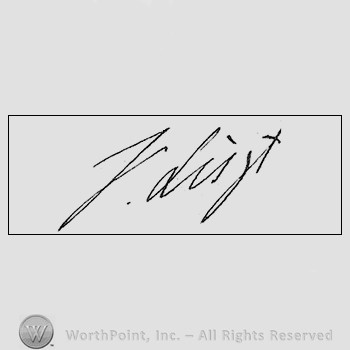 Autograph/Signature : Liszt Franz.