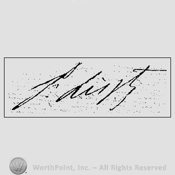 Autograph/Signature : Liszt Franz.
