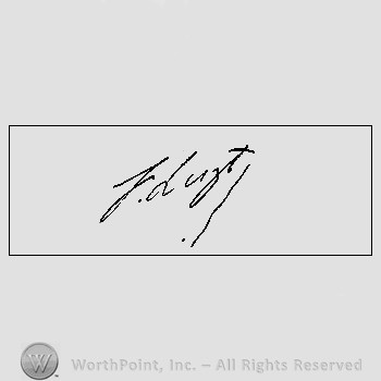 Autograph/Signature : Liszt Franz.