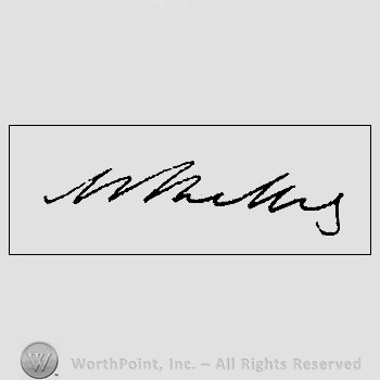 Autograph/Signature : Mary Wollstonecraft Shelley.