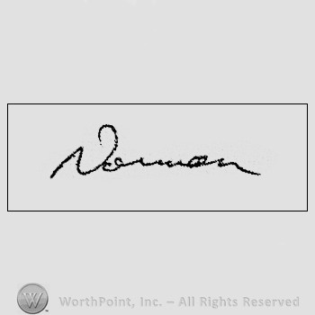 Autograph/Signature : Mailer Norman.