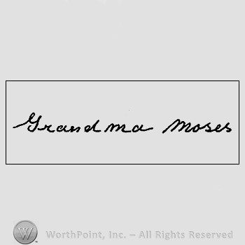 Autograph/Signature : Moses Grandma.