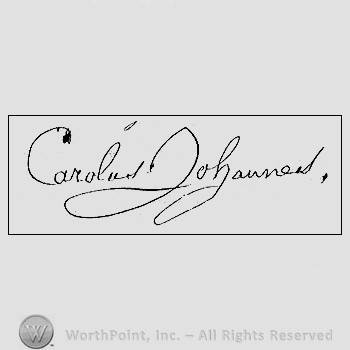 Autograph/Signature : Charles XIV John.