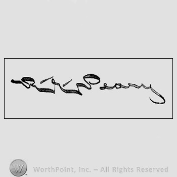 Autograph/Signature : Robert E. Peary.