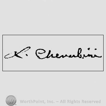 Autograph/Signature : Luigi Cherubini.