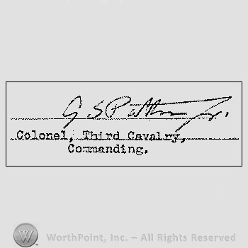 Autograph/Signature : Patton Geroge S.