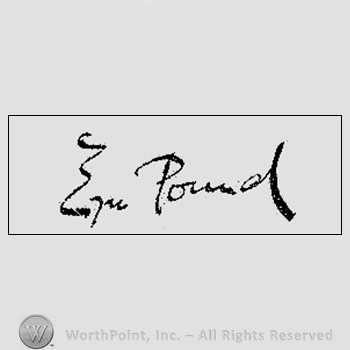 Autograph/Signature : Pound Ezra.