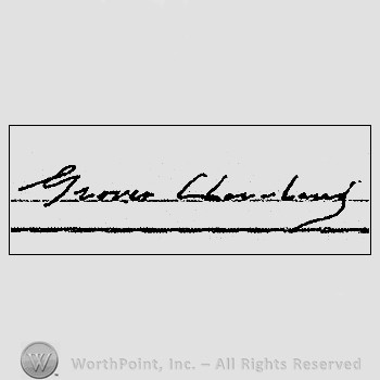 Autograph/Signature : Grover Cleveland.
