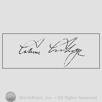 Autograph/Signature : Calvin Coolidge.