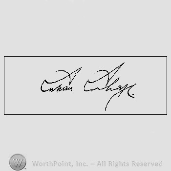 Autograph/Signature : Calvin Coolidge.