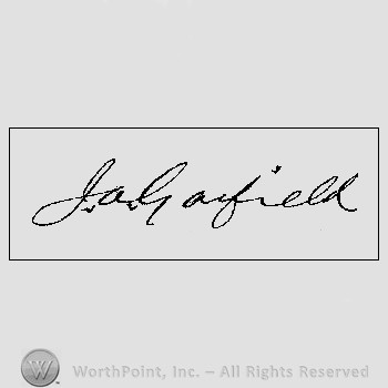 Autograph/Signature : James A. Garfield.