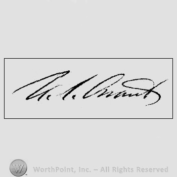 Autograph/Signature : Ulysses S. Grant.