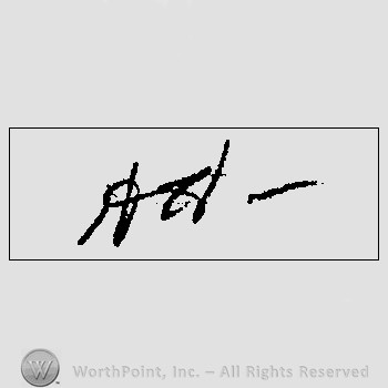 Autograph/Signature : Herbert Hoover.