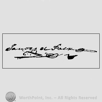 Autograph/Signature : James K. Polk.