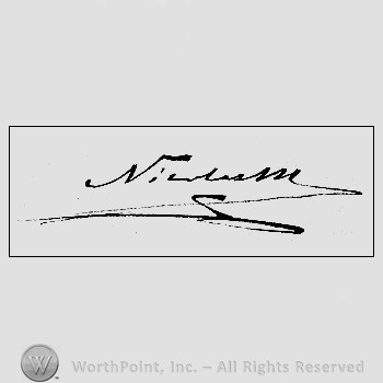 Autograph/Signature : Nicholas Mikhailovich.