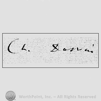 Autograph/Signature : Charles Darwin.