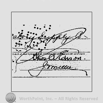 Autograph/Signature : Thomas A. Edison.