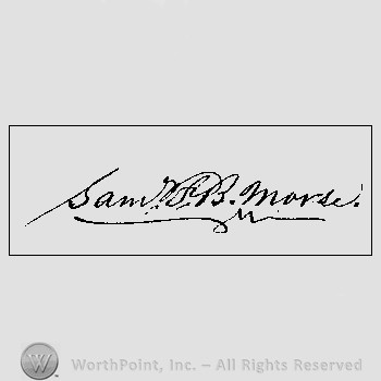 Autograph/Signature : Samuel F. B. Morse.