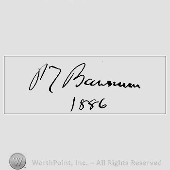 Autograph/Signature : P.T. Barnum.