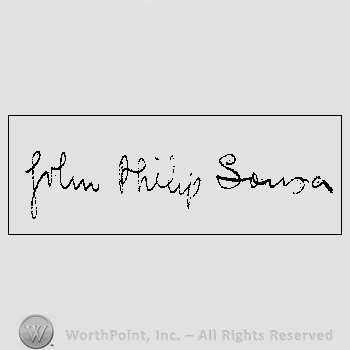 Autograph/Signature : Sousa, John Philip.