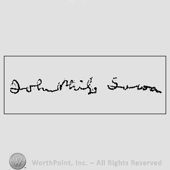 Autograph/Signature : Sousa, John Philip.