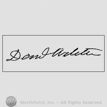 Autograph/Signature : Daniel Webster.