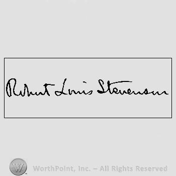 Autograph/Signature : Stevenson, Robert Louis.