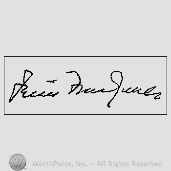 Autograph/Signature : Felix Frankfurter.