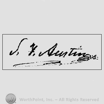 Autograph/Signature : Stephen F. Austin.