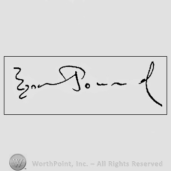 Autograph/signature: Pound Ezra.