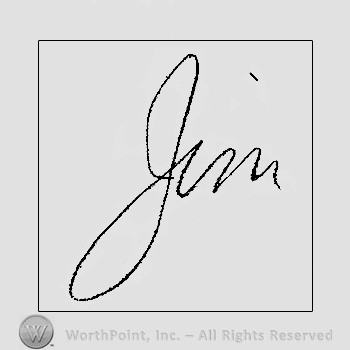 Autograph/signature: James Thurber.