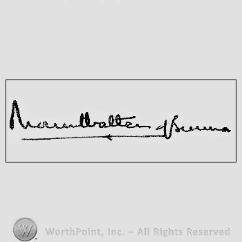 Autograph/signature : Mountbatten Louis.