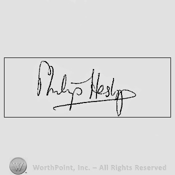 Autograph/signature : unknown.