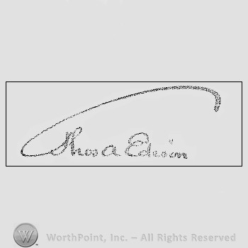 Autograph/signature : Edison Thomas A.