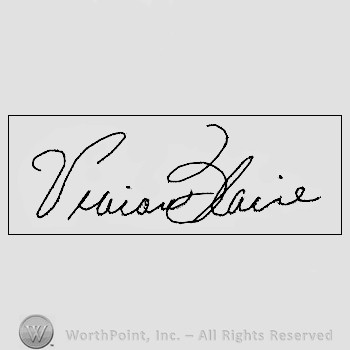 Autograph/signature : Vivian Blaine.