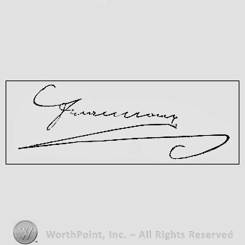 Autograph/signature : Franz Joseph I.
