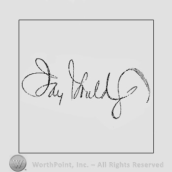 Autograph/signature : Gould Jay.