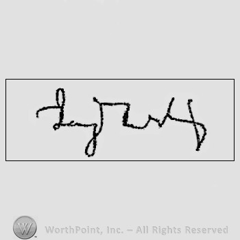 Autograph/signature : Gould Jay.