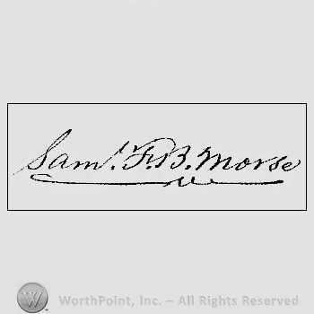 Autograph/signature : Morse Samuel.