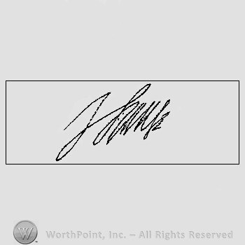 Autograph/signature : Vane Henry.