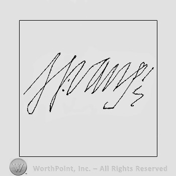 Autograph/signature : Vane Henry.