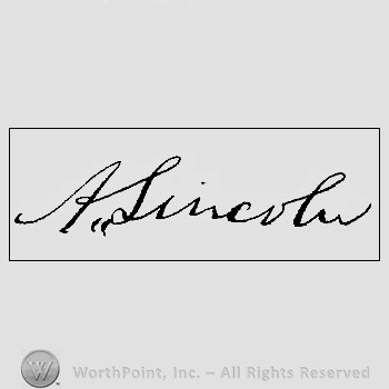 Autograph/signature : Lincoln Abraham.