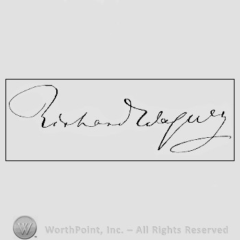 Autograph/signature : Richard Wagner.
