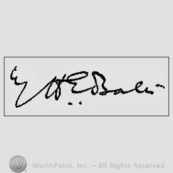 Autograph/signature : Bates Herbert Ernest.